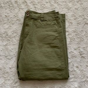 A New Day High Rise Wide Leg Pleat Cargo Trouser Pants Size 14